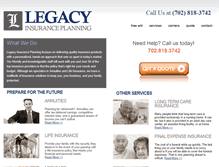 Tablet Screenshot of legacyinsuranceplanning.com